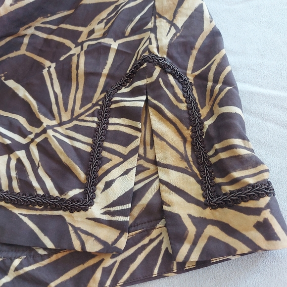 Jones New York Signature Silk Blouse/Top Boho Tunic, Small - Picture 5 of 9